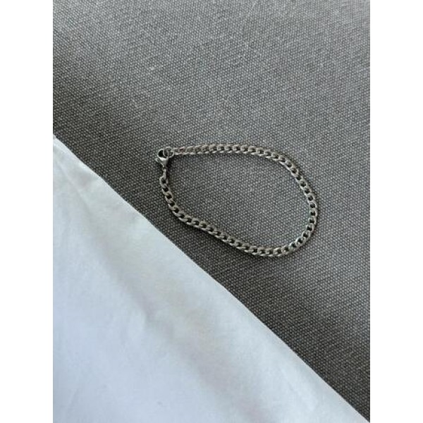 Pulseira masculina elo grumet 5mm aço