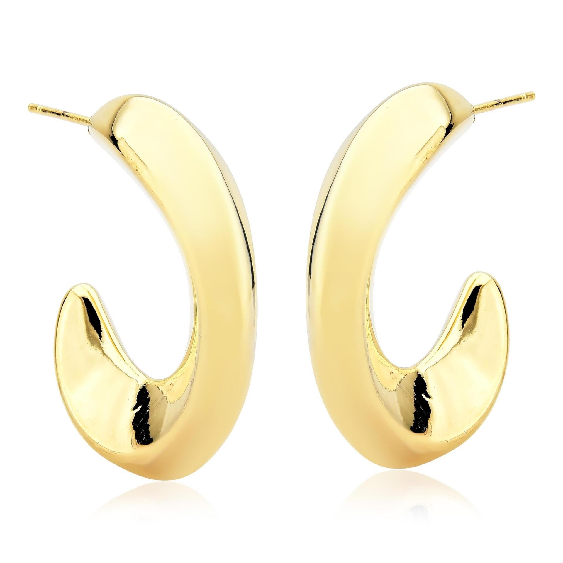 Argola cherie folheado a ouro 18k