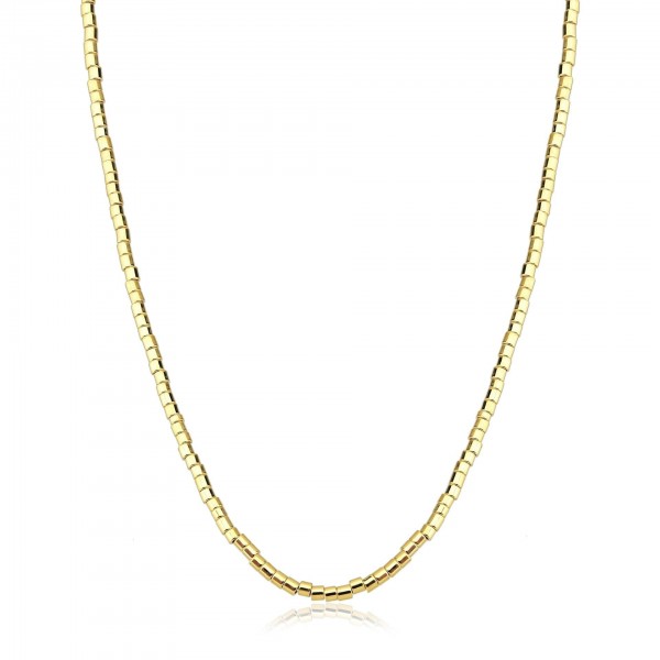 Choker rita mini canutilho folheado a ouro 18k