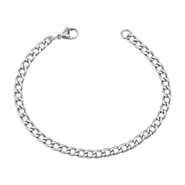 Pulseira masculina elo grumet 5mm aço