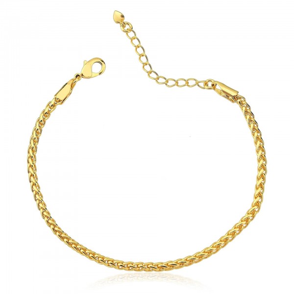 Pulseira petra folheado a ouro 18k