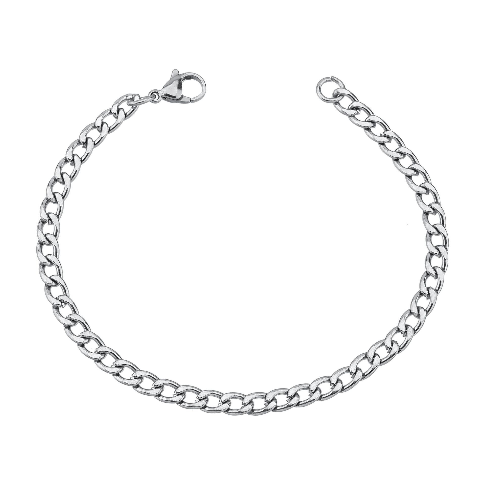 Pulseira masculina elo grumet 5mm aço