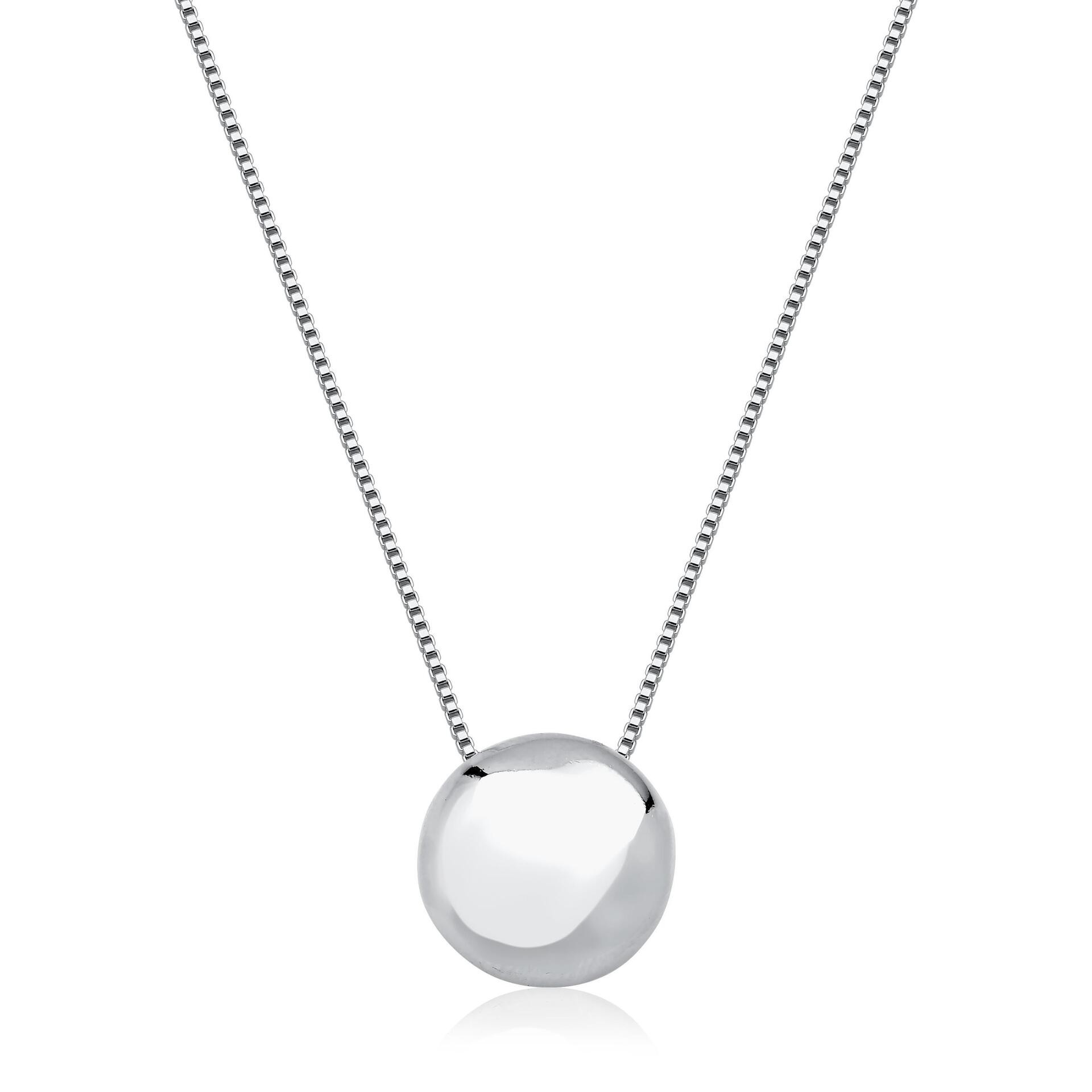 Colar clementine circular martelado folheado a ouro branco