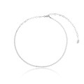 Choker catarina folheado a ouro branco